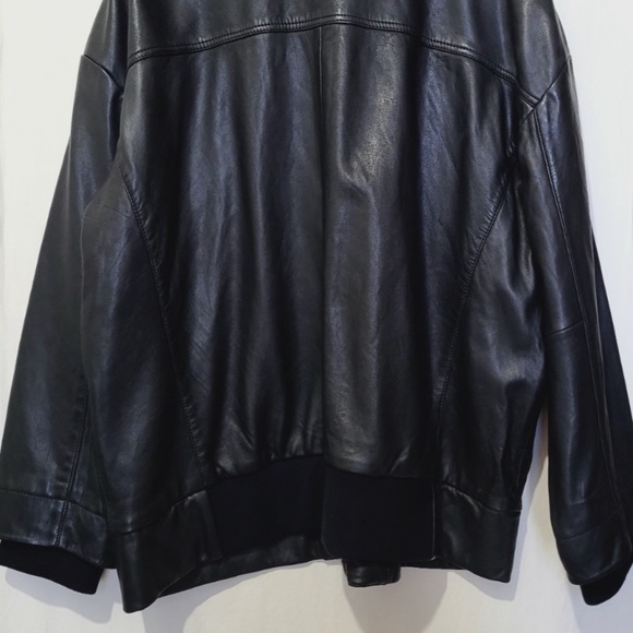 $359 Unworn Treasure & Bond Black Leather Jacket - Picture 5 of 7